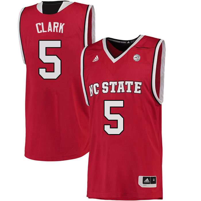 Men #5 Jack Clark NC State Wolfpack College Basketball Jerseys Sale-Red - Click Image to Close